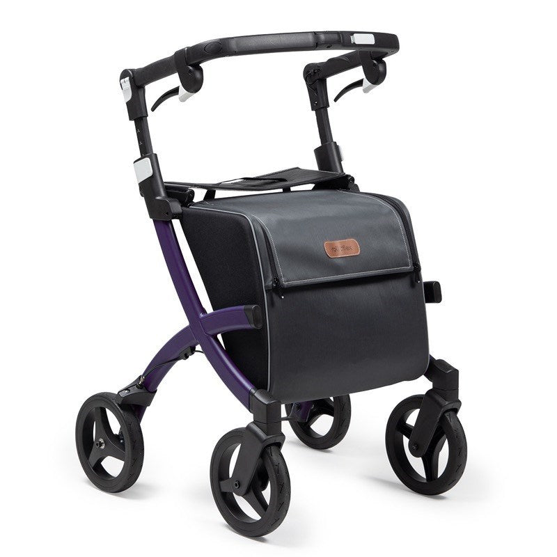 Rollz Flex 2-in-1 Rollator and Shopping Trolley - Dark Purple